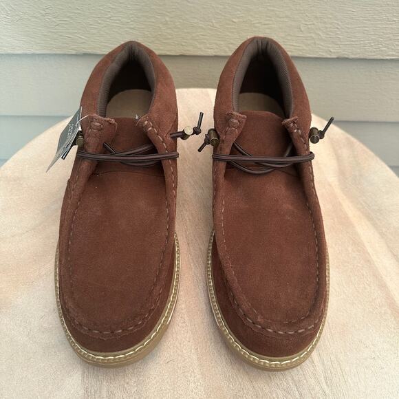 Eddie Bauer Men’s Chukka Boots Size 12 Caribou Brown Suede Leather New - Picture 12 of 12